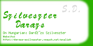 szilveszter darazs business card